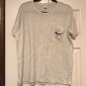 PINK American flag t shirt